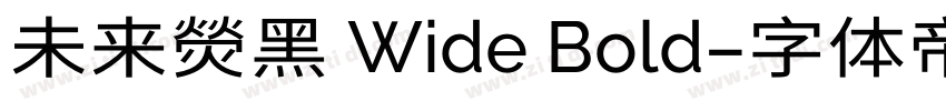 未来熒黑 Wide Bold字体转换